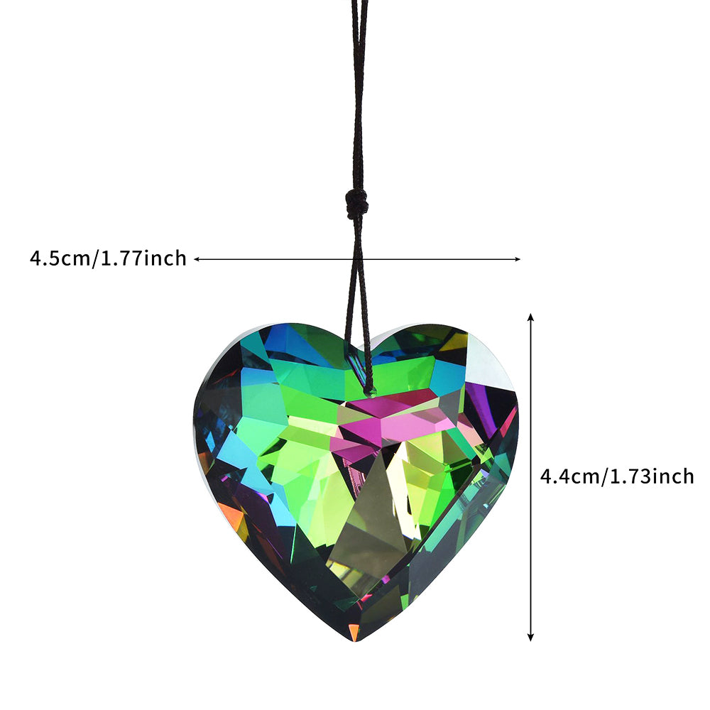 Heart Shaped Crystal Pendant Sun Catcher Wind Chime