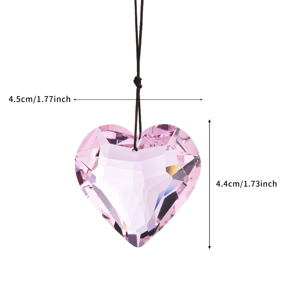 Heart Shaped Crystal Pendant Sun Catcher Wind Chime