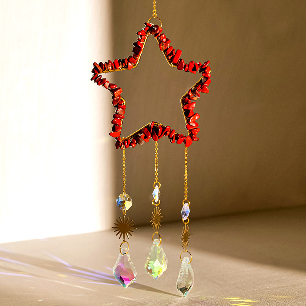 Five-pointed Star Sun Catcher Wind Chime
