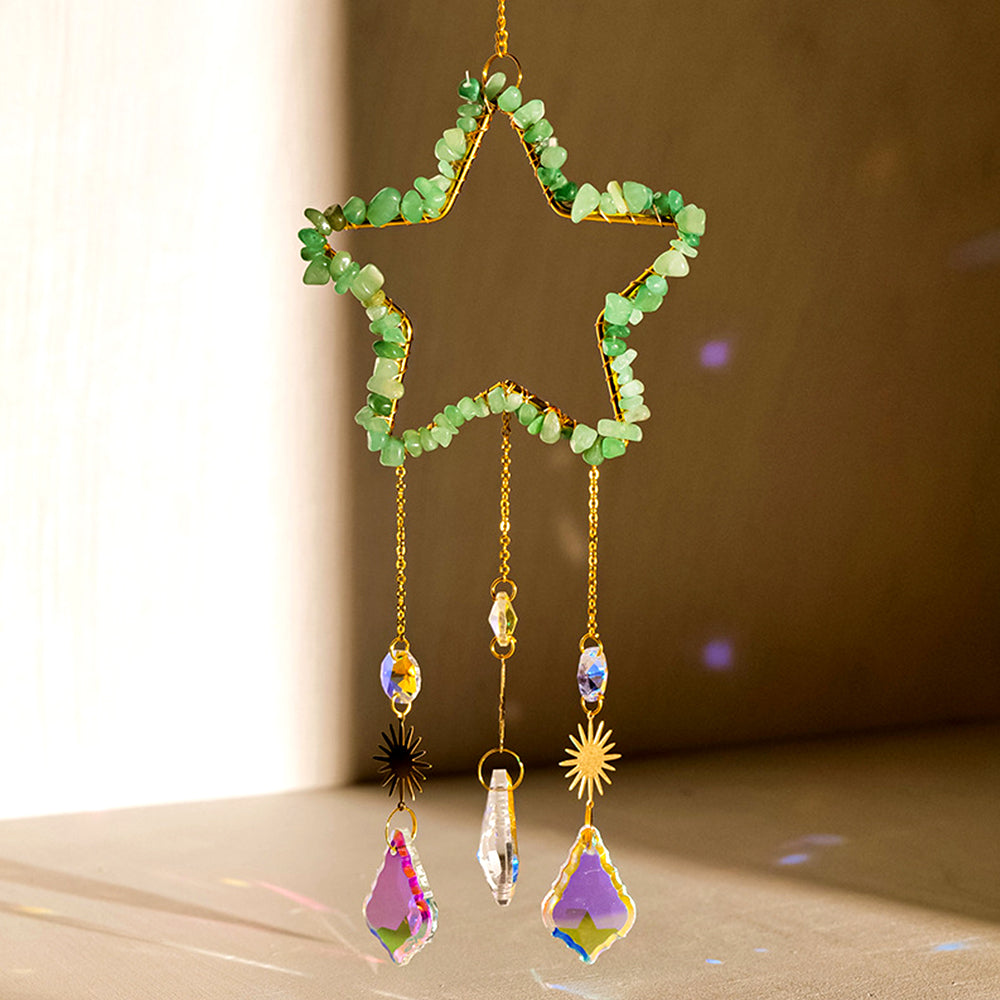 Five-pointed Star Sun Catcher Wind Chime