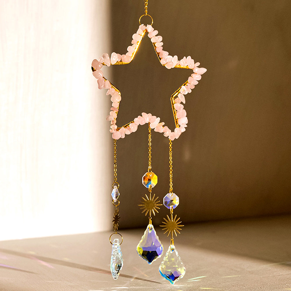 Five-pointed Star Sun Catcher Wind Chime