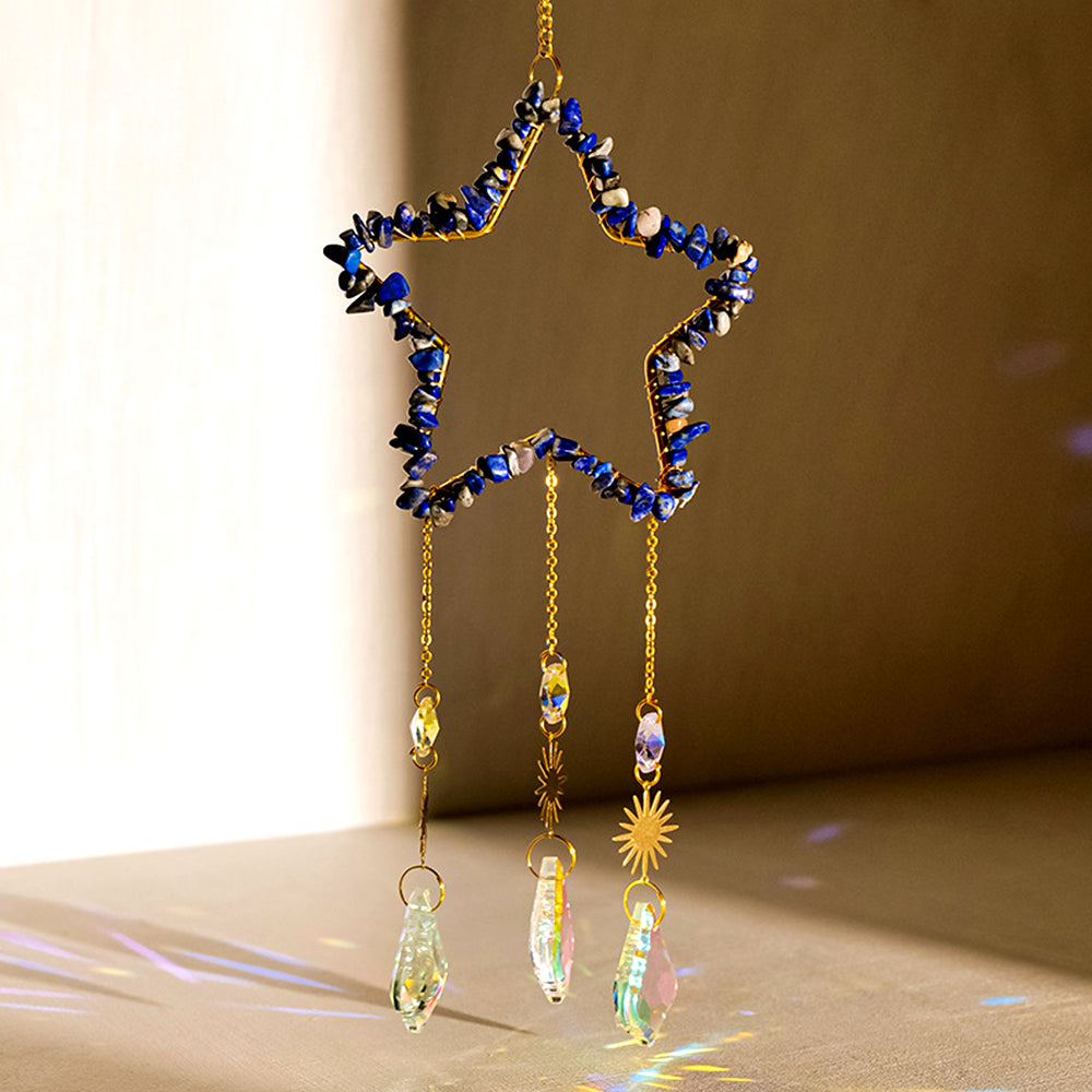 Five-pointed Star Sun Catcher Wind Chime