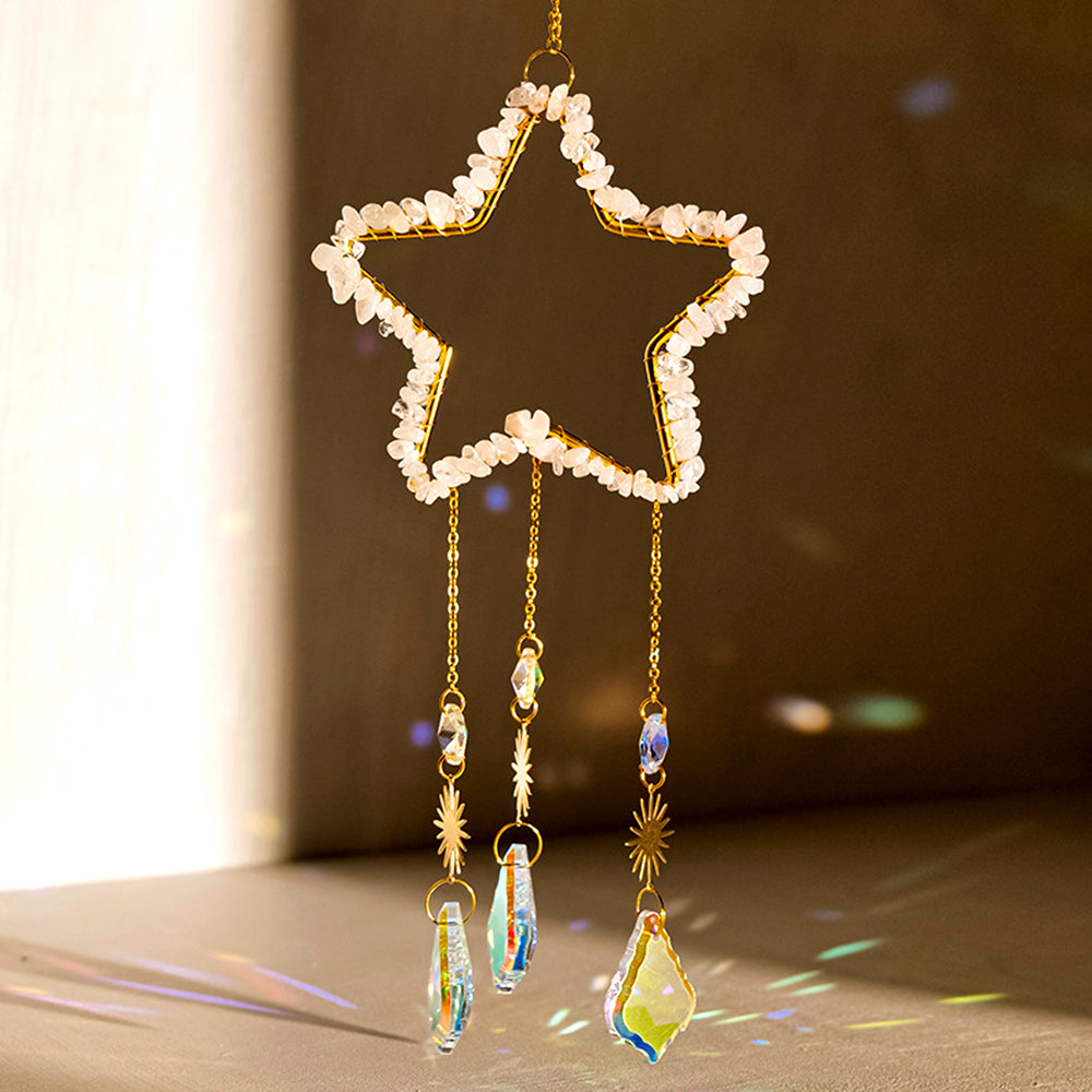 Five-pointed Star Sun Catcher Wind Chime