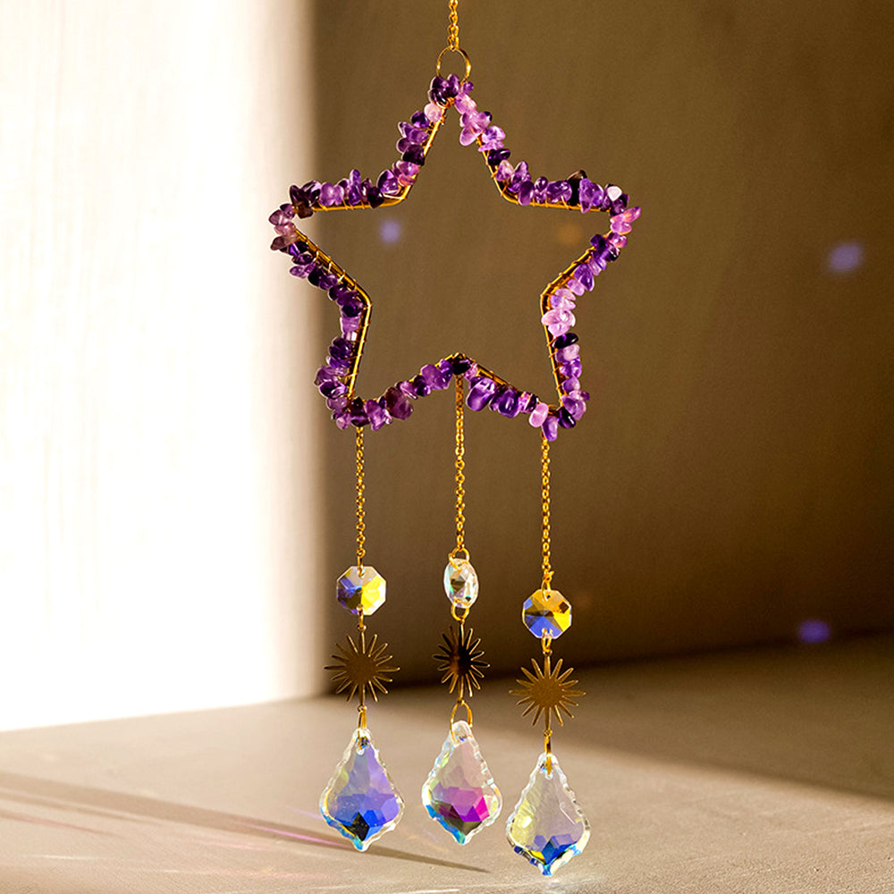 Five-pointed Star Sun Catcher Wind Chime
