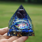 Amethyst With Lapis Lazuli Reki Orgone Pyramid