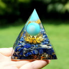 The Spiritual Expansion Turquoise & Lapis Lazuli Orgone Pyramid