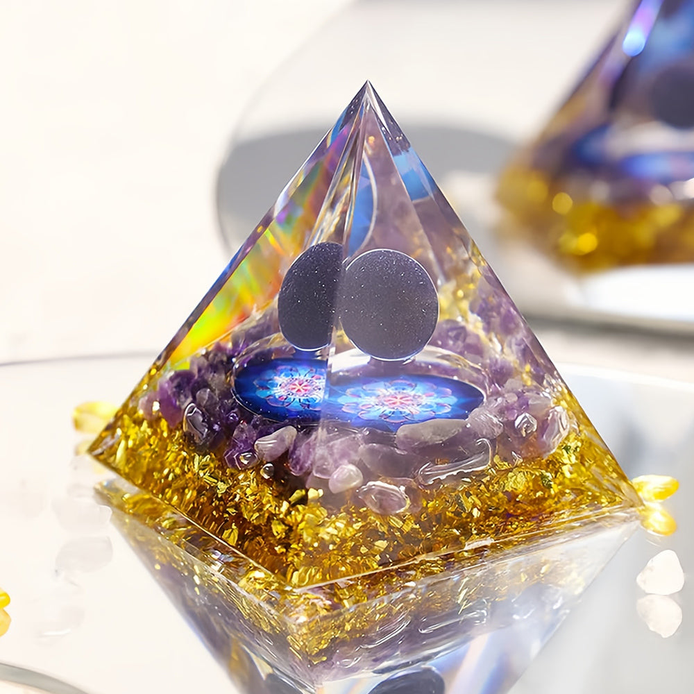 Dream Amethyst Sphere Healing Orgone Pyramid