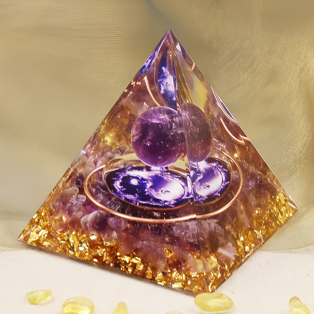 Amethyst Healing Orgone Pyramid