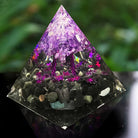 Amethyst Obsidian Tree Of Life Orgone Pyramid