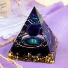 Amethyst Sphere With Obsidian Zodiac Gemini Orgone Pyramid