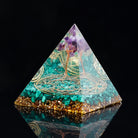 Malachite And Amethyst Orgone Pyramid