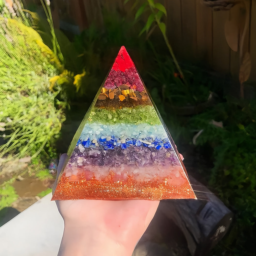 Natural Chakra Healing Orgone Pyramid