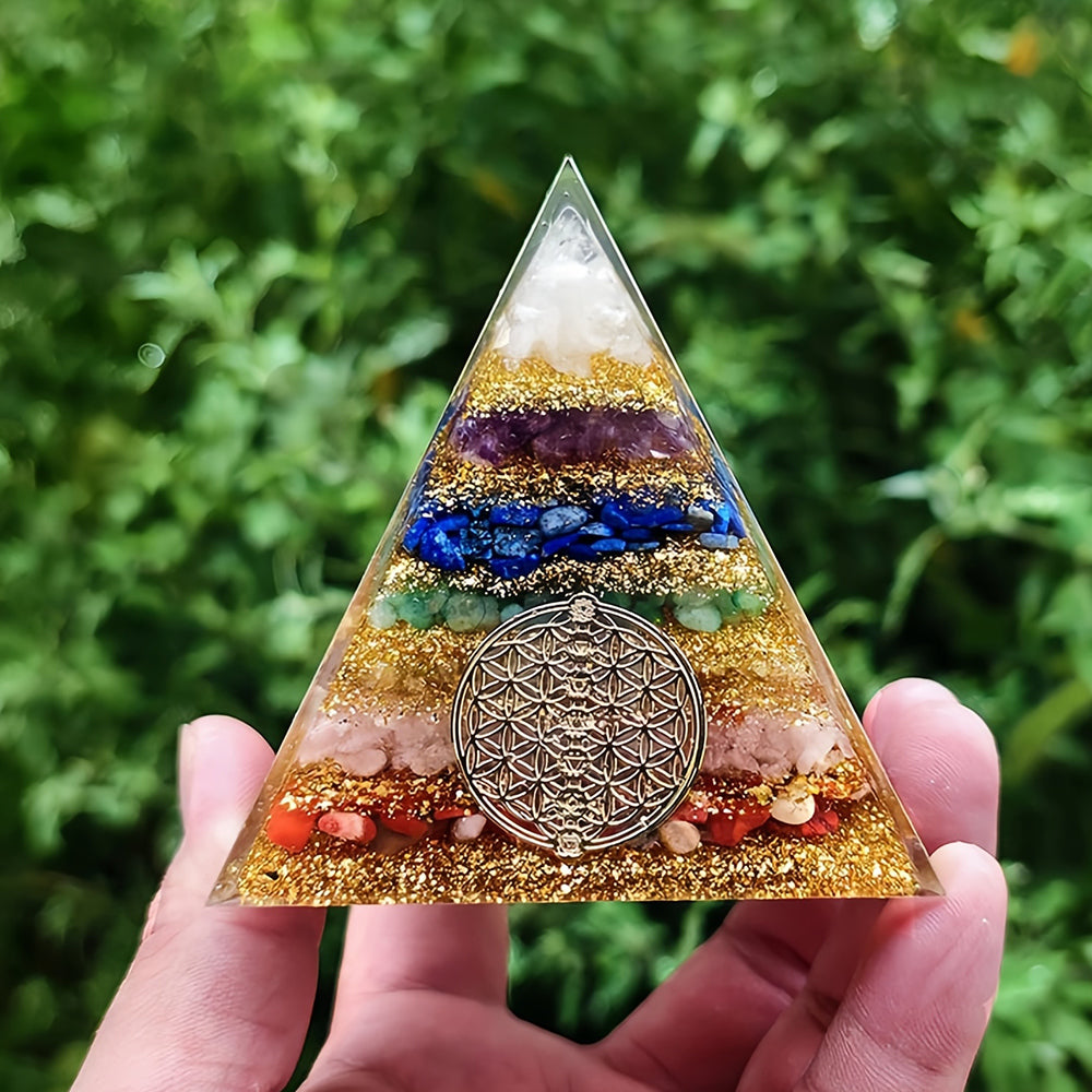 Chakra Gather Wealth Orgone Pyramid