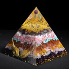 Natural Crystal Stone Tree Of Life Orgone Pyramid