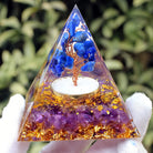 Lapis Lazuli Amethyst Tree Of Life Orgone Pyramid